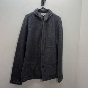 Wallace & Barnes J.Crew Merino Wool Blend Chore Coat Workwear Jacket Mens L